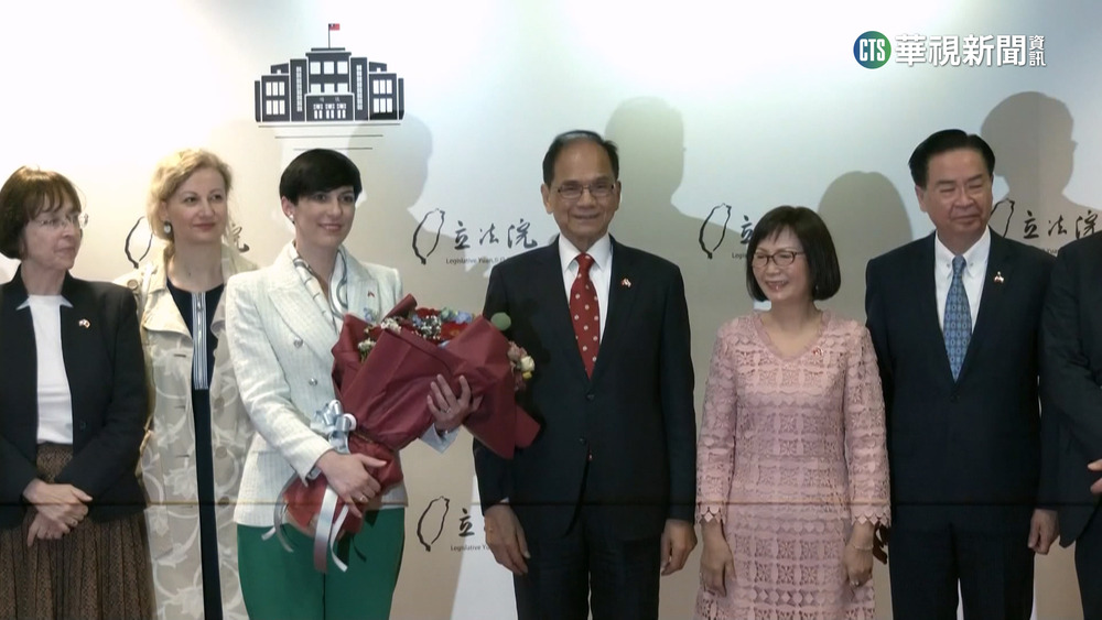 艾達莫娃白綠套裝現身　捷克眾議院議長率團抵台