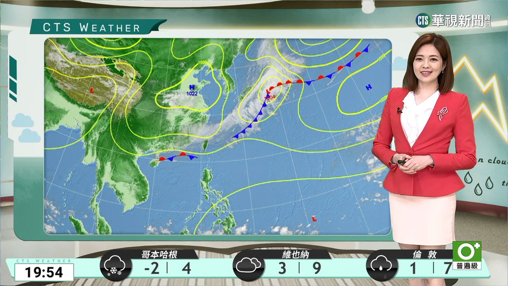 華南雲雨區各地有雨 東北季風北台灣偏涼