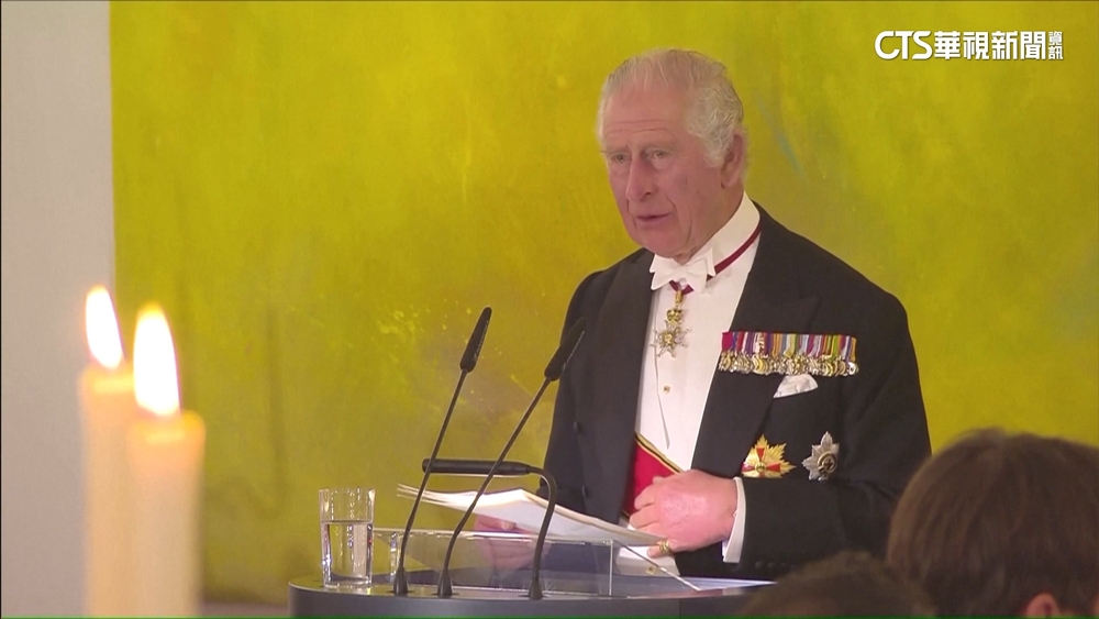 英王查爾斯三世訪德　總統史坦麥爾隆重軍禮接待