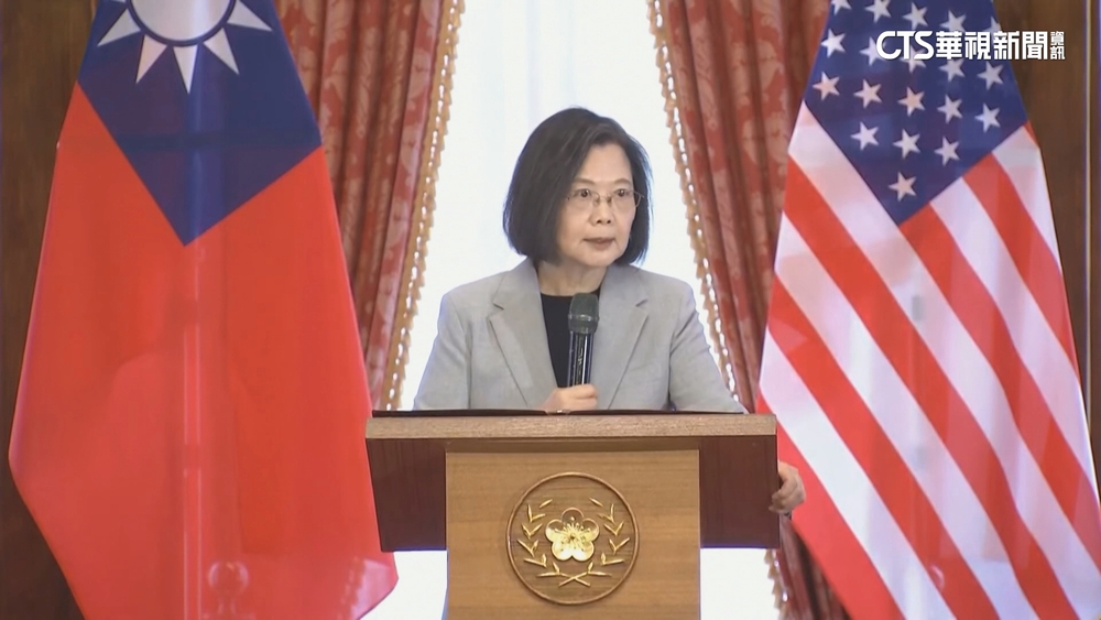 與蔡總統午宴　麥考爾秀中文：我們愛台灣