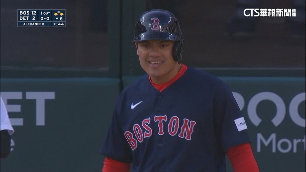 張育成代打留殘壘　紅襪14比5棒打老虎