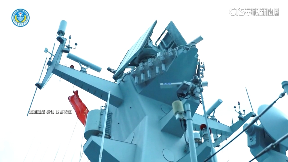 中曝軍演第2天新畫面　與我宜陽艦「相距5海里」