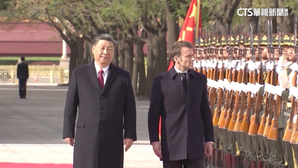 馬克宏訪中挨批　稱歐洲不應因台灣捲入美中衝突