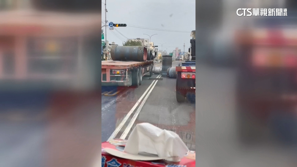 曳引車紅燈急剎！　鋼鍊斷裂冷媒鋼瓶掉落馬路