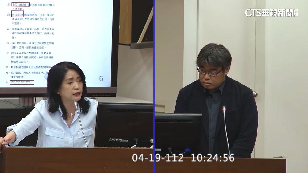 備詢疑打瞌睡　數位部次長喊冤「眼睛小錯了嗎」