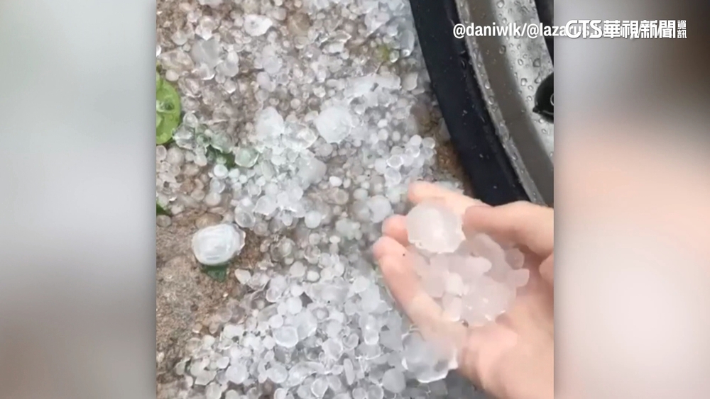 極端氣候襲美國佛州南部　碎石「冰雹雨」驚人