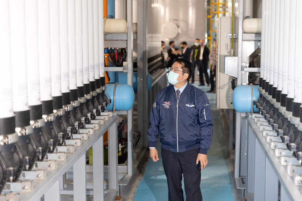 台南水情嚴峻 安平再生水廠增供至2萬噸 黃偉哲：期能有效緩解台南旱象