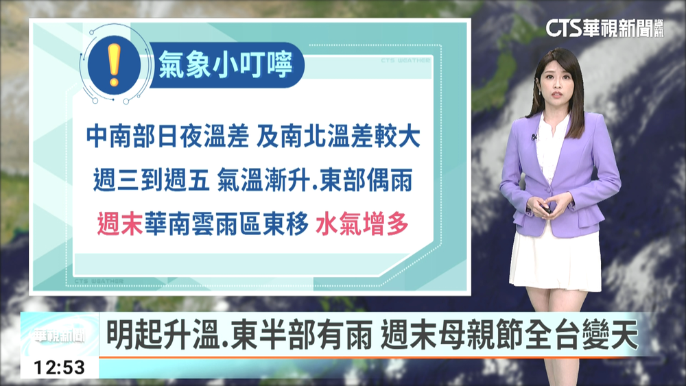 水氣逐漸減少天氣回穩　東北季風影響北東仍涼