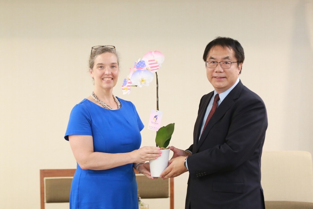 AIT處長孫曉雅訪台南 黃偉哲盼美台經貿關係更緊密