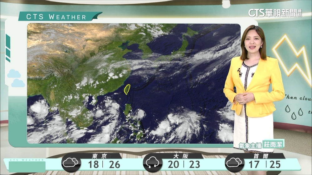 天氣悶熱 西半部地區及東半部山區午後留意局部大雨