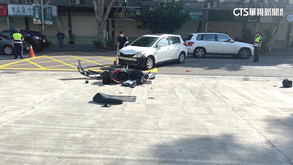 王瞳拍戲途中出車禍　車頭毀損幸人無大礙