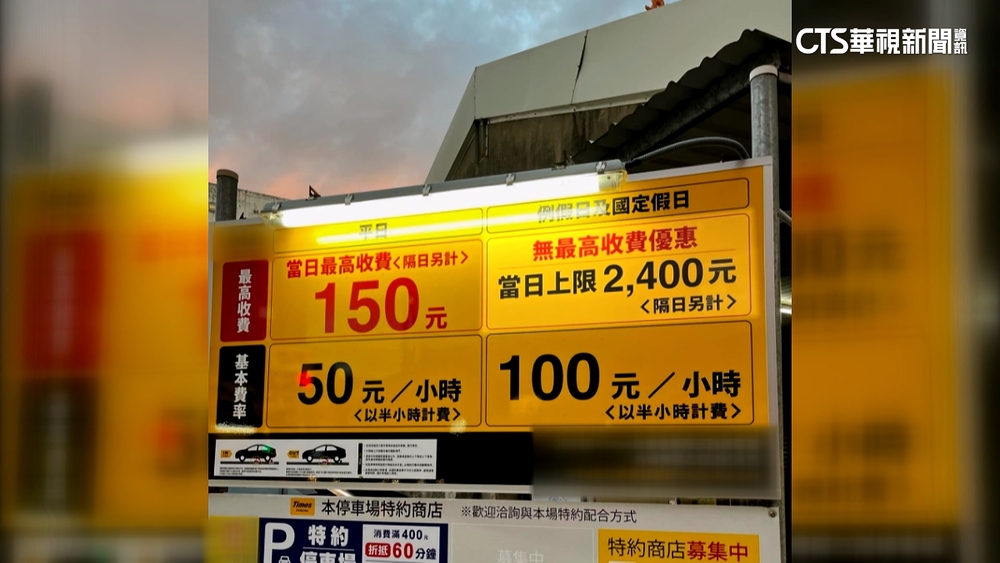 台南停車場「假日上限2400」　網驚：比違停罰單貴