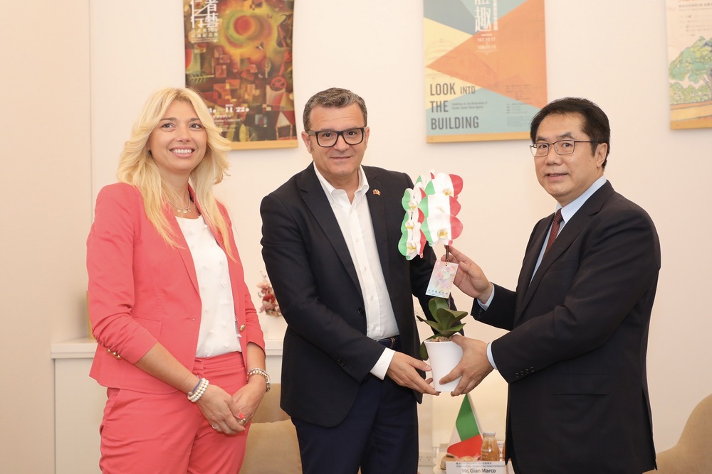 義大利參議院副議長拜會台南市　黃偉哲：盼府城魅力增進台義交流
