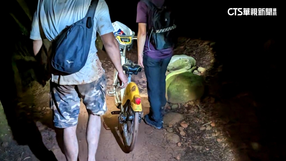 「拖鞋哥」騎單車35K　牽車爬火炎山迷路獲救