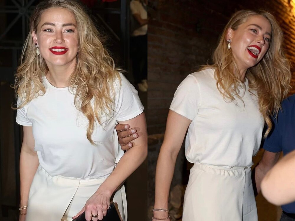 世紀離婚官司後首露面！安柏赫德現身義大利宣傳新片