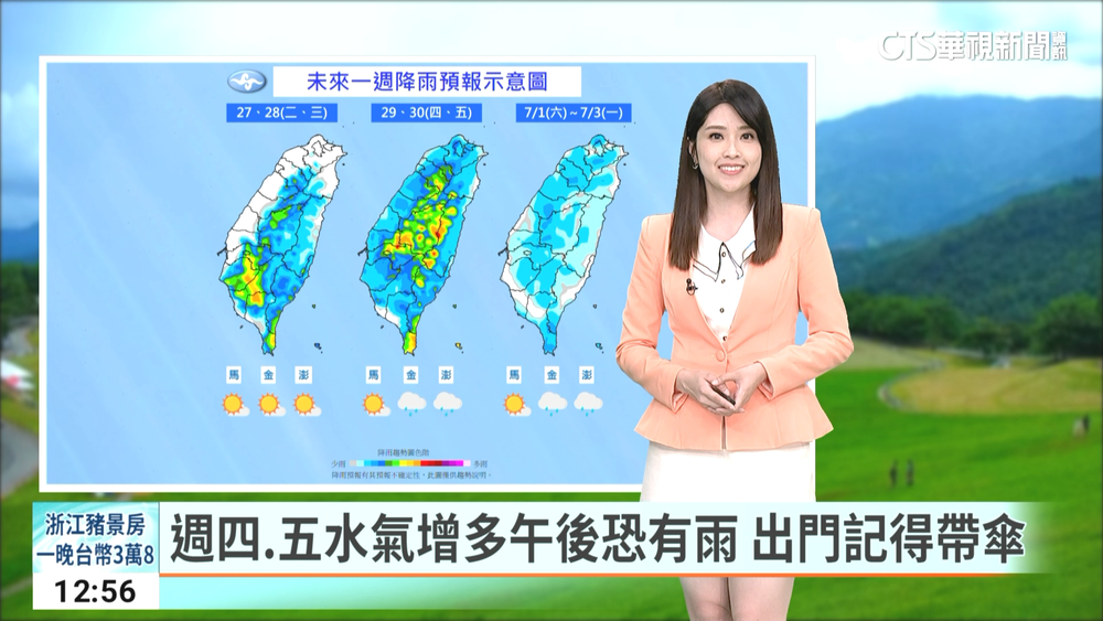 高溫炎熱　留意午後局部雷陣雨
