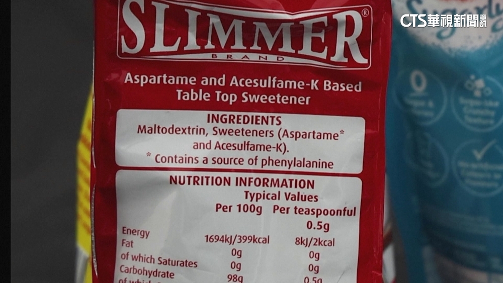 路透：WHO機構將宣布　將「阿斯巴甜」列入可能致癌物