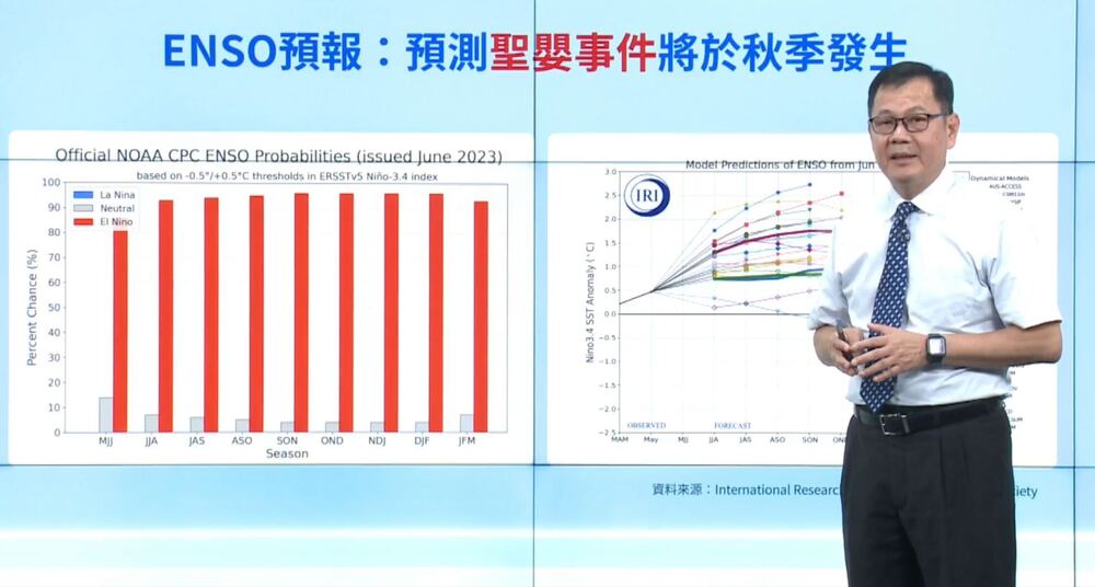 圖片翻攝自 中央氣象局 直播