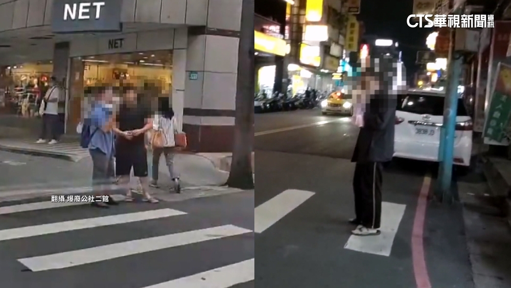 「占」斑馬線吃包子.聊天...　停讓行人亂象多