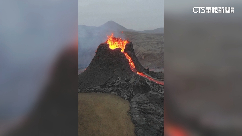 冰島火山噴發岩漿.有毒氣體　當局警告「遊客遠離」