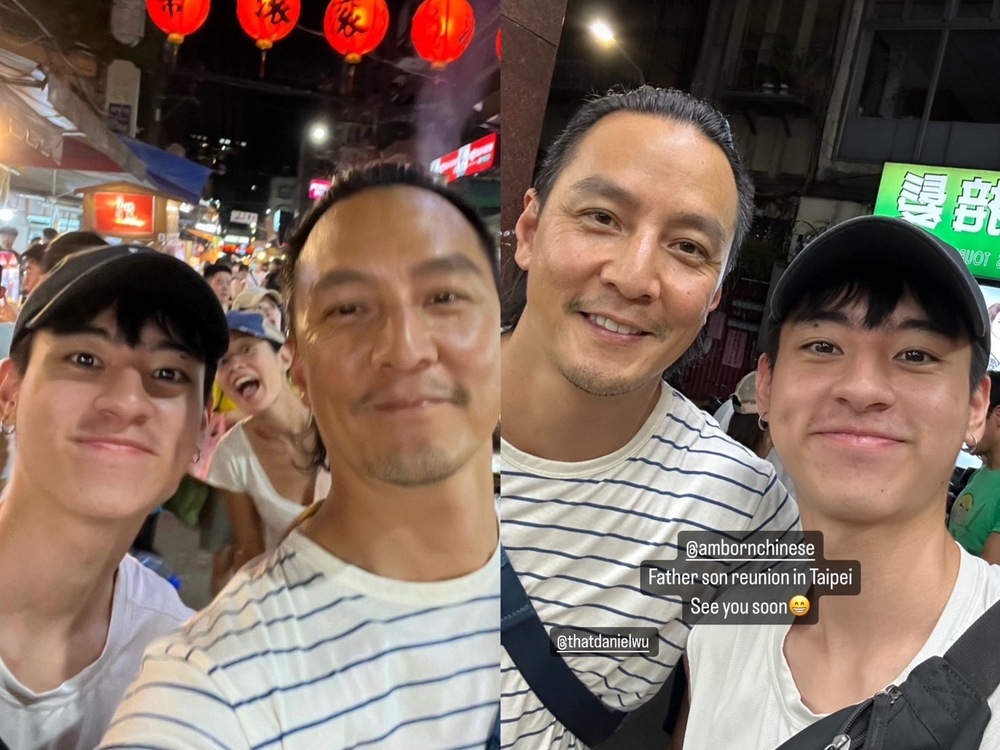 野生吳彥祖逛台北夜市！　來台合體「兒子」曬照驚見大咖女星