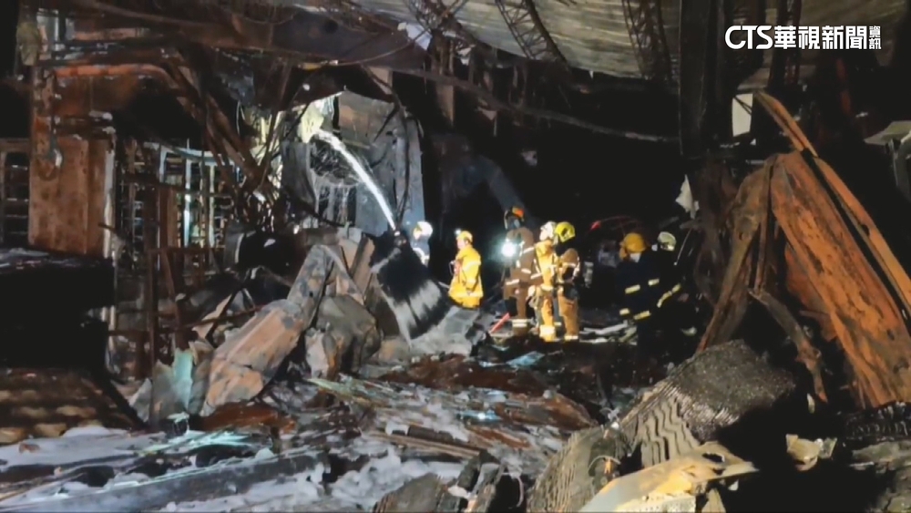 上週五才大火　塑美貝壓克力廠凌晨又一度復燃