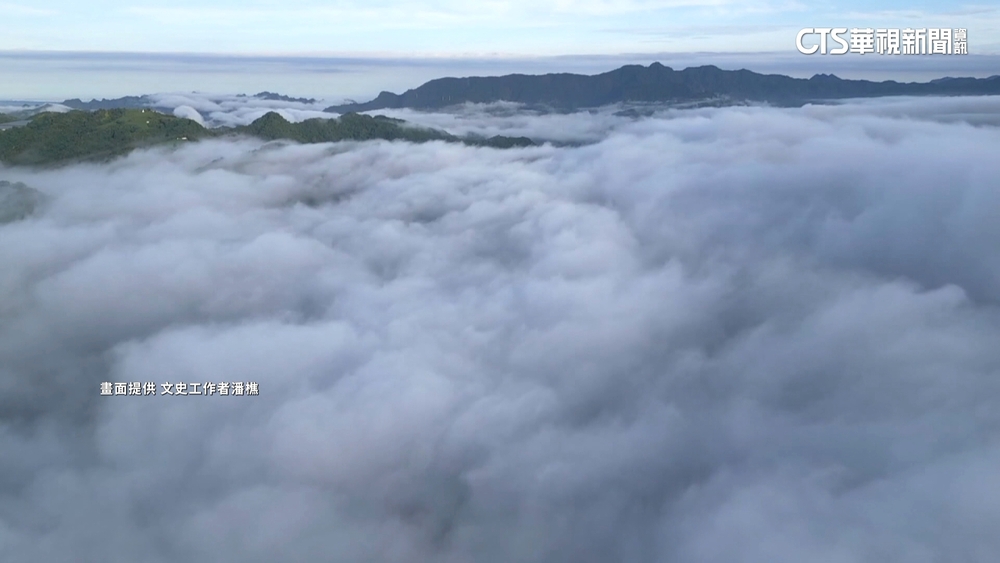 埔里雨後隔天出大景　「日出雲海」美如仙境