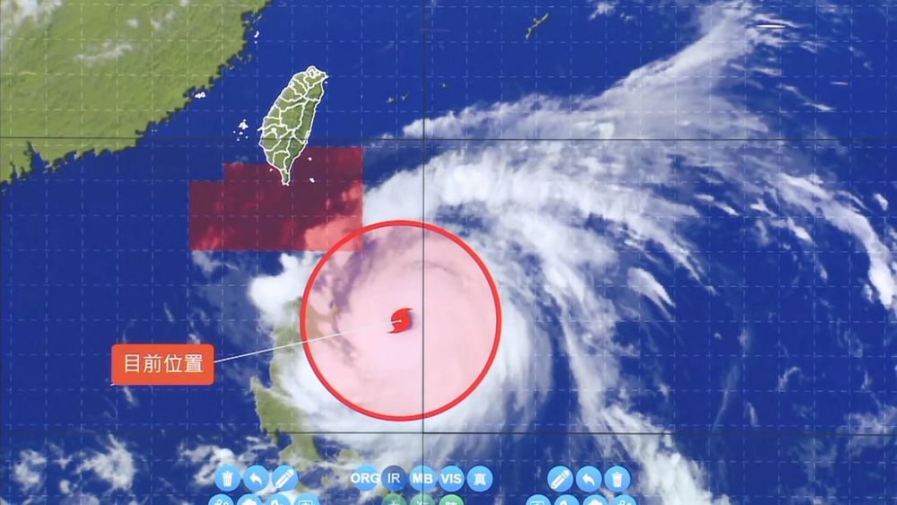 颱風路徑／翻攝中央氣象局YT