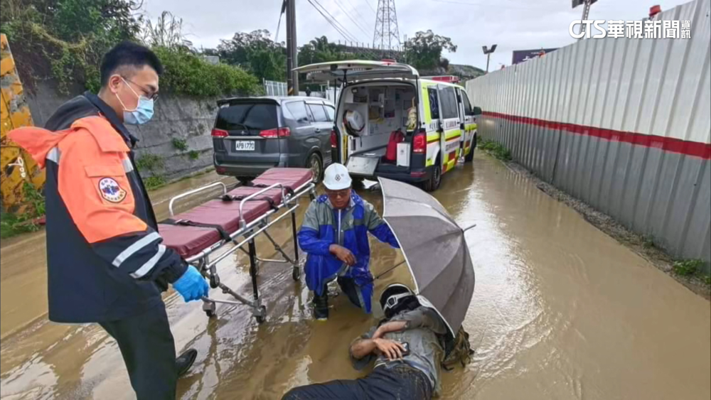 寶山淹水泥地害摔車　疑台積電電塔施工釀禍