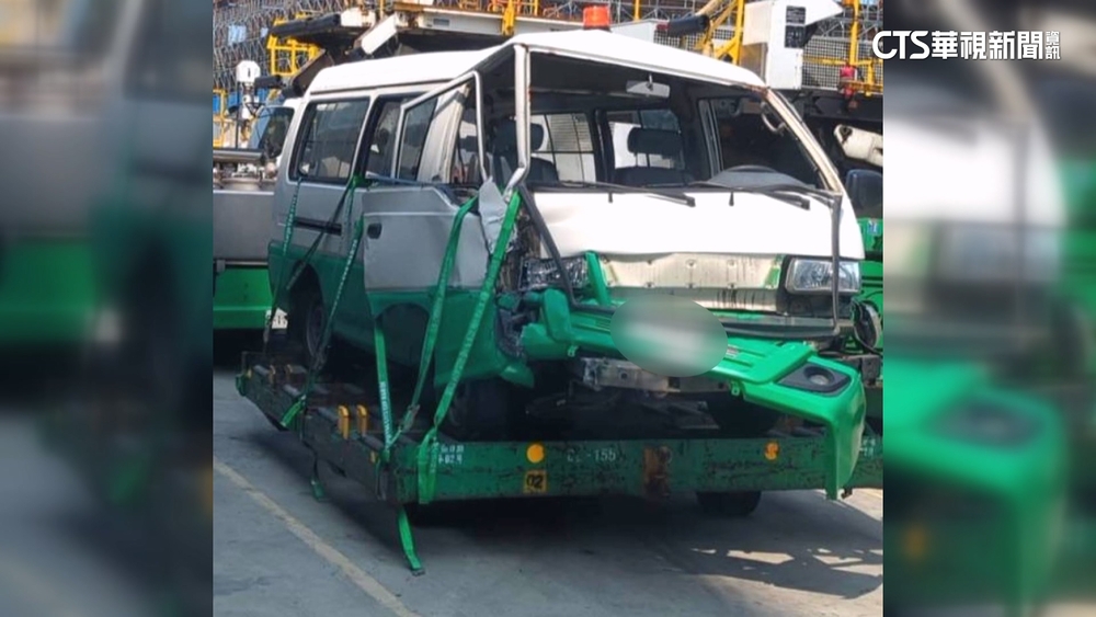 長榮航勤又出事！　小貨車自撞航站圍牆2人傷
