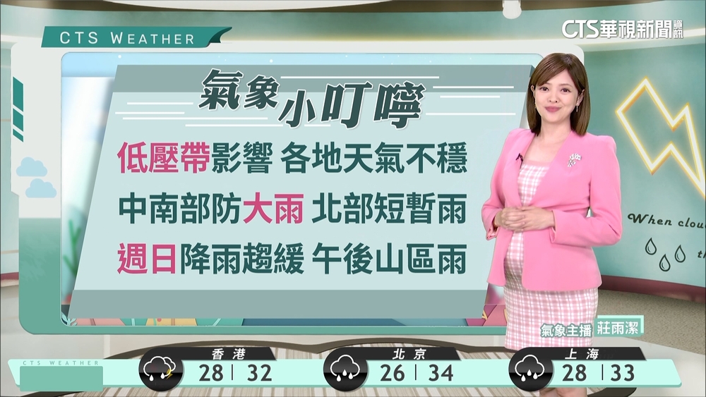 各地降雨機率高　留意短延時強降雨