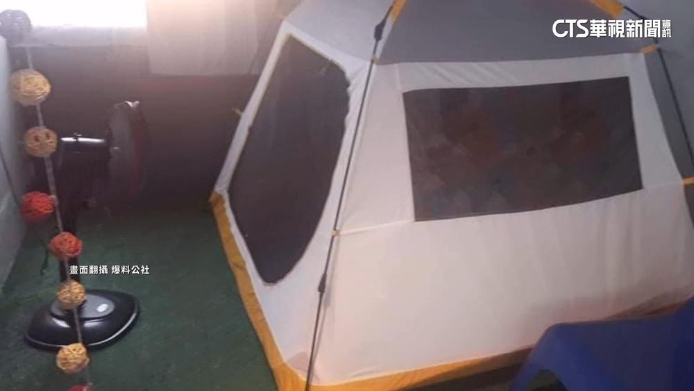 省房租！　頂樓陽台搭帳篷　月租千元包水電