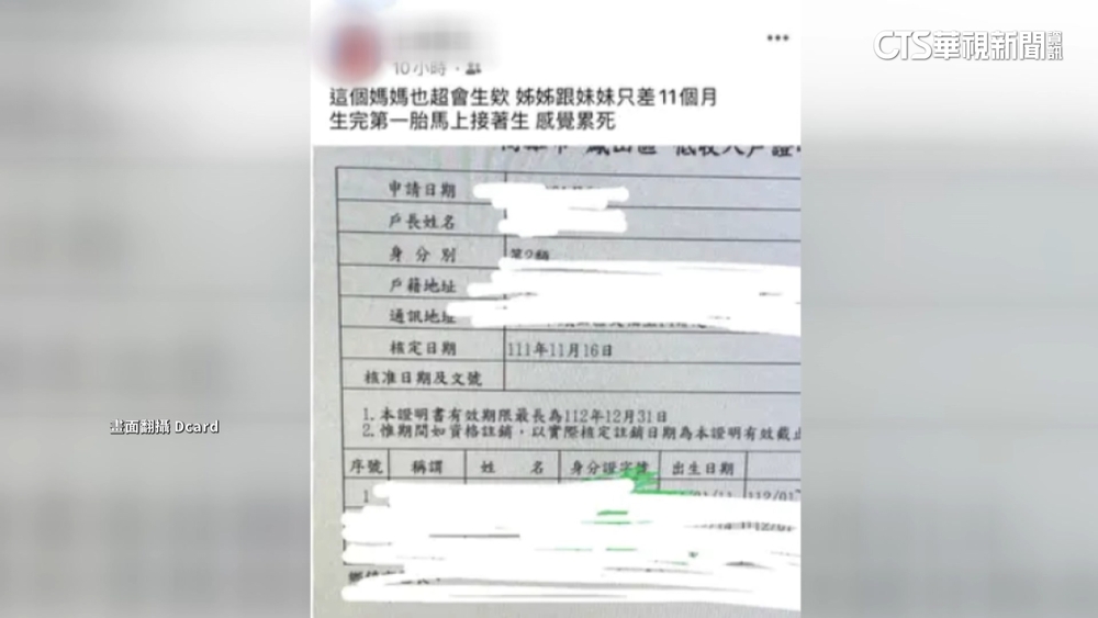 公所工讀生心情差PO網　低收入個資全曝光