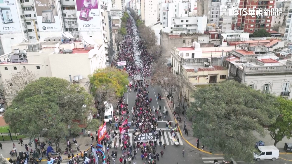 阿根廷通膨破113%　數千群眾上街頭示威