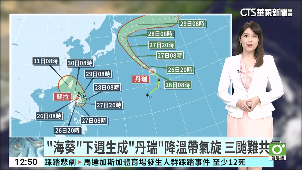 「蘇拉」中元節恐最近台！　估最快下週二發「海警」