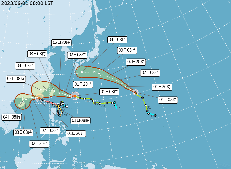海葵將直撲台灣「有望颱風假？」　基北北桃今晚10點前宣布