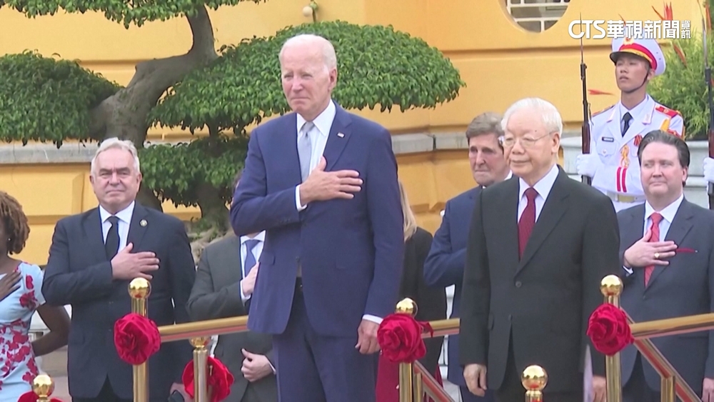 拜登抵河內　尋求加強與越南夥伴關係