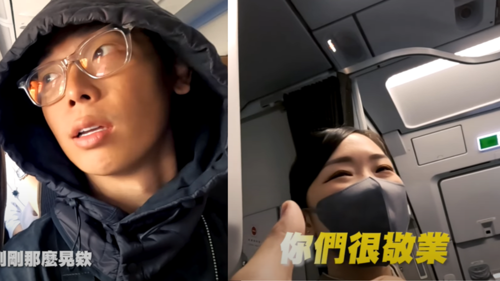 「反骨男孩」搭飛機遇亂流　酷炫「急寫遺言」：第一次覺得死亡靠這麼近