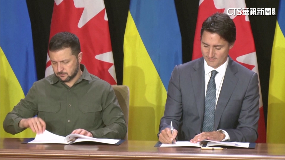 澤倫斯基訪加拿大　杜魯道承諾軍援烏155億