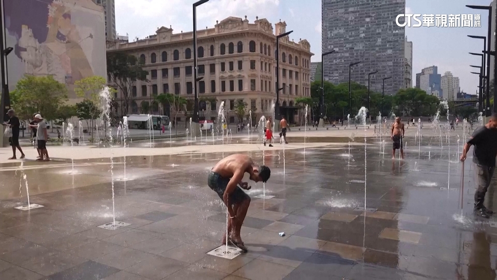 聖保羅的冬天熱翻　熱浪襲巴西高溫飆上40度