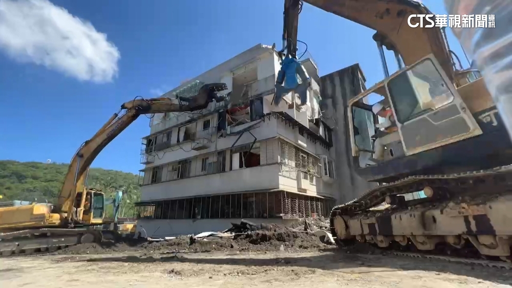 大直塌陷民宅開拆　「上咬下敲」避免影響鄰房