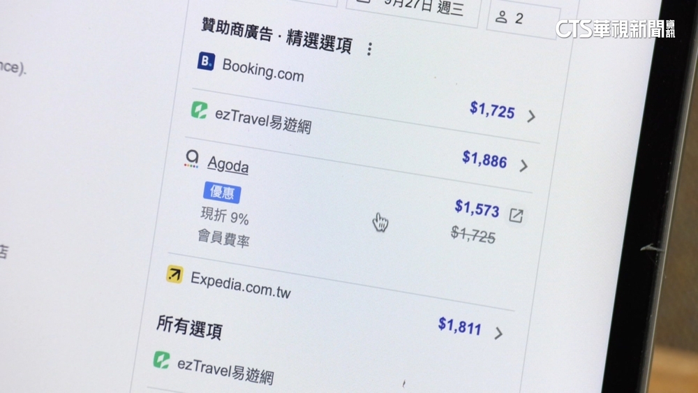 住宿訂房搶好康　Google地圖比官網更便宜