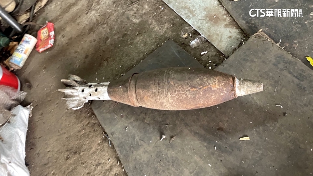 整理遺物發現「迫擊砲」未爆彈　屋主急報警