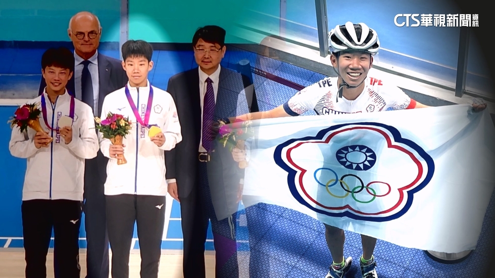 亞運滑輪溜冰黑馬　18歲施沛妤摘金　縣長貼紅榜賀