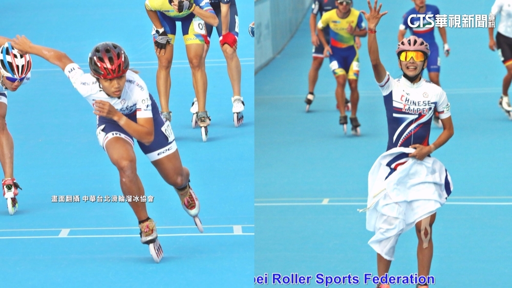 女子滑輪溜冰續發威！　李孟竹.劉懿萱「金包銀」