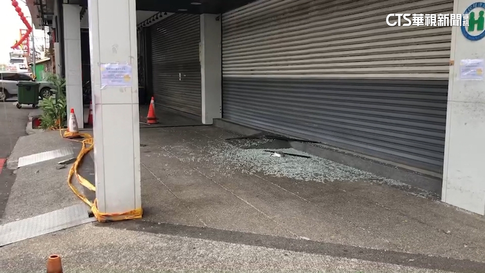 小犬發威！　台南颳9級強風　牙醫診所玻璃碎滿地