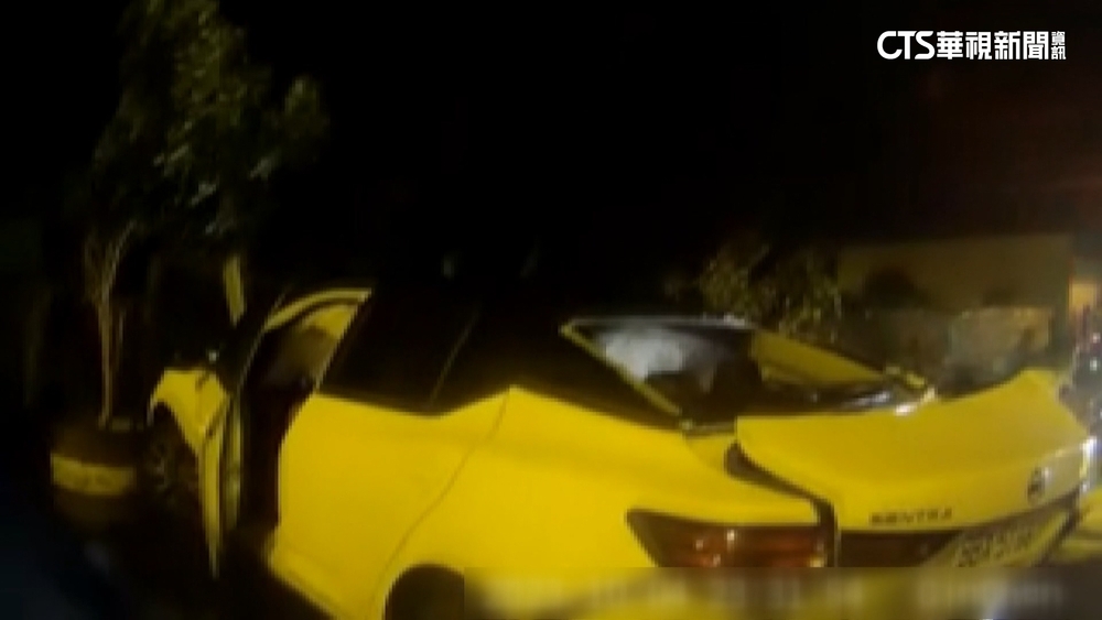 疑颱風開車失控打滑撞貨車　3乘客傷駕駛肇逃