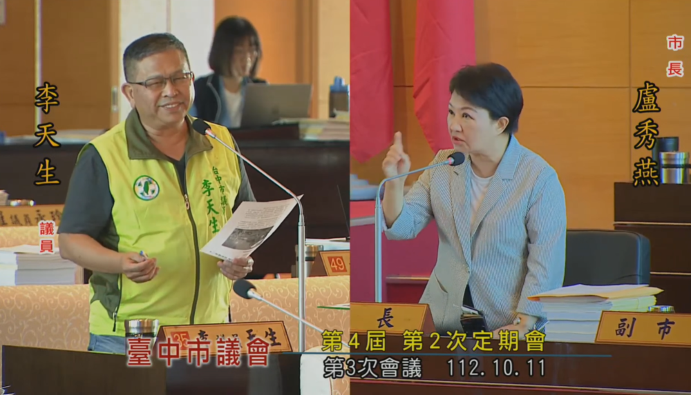 圖片翻攝自 台中市議會