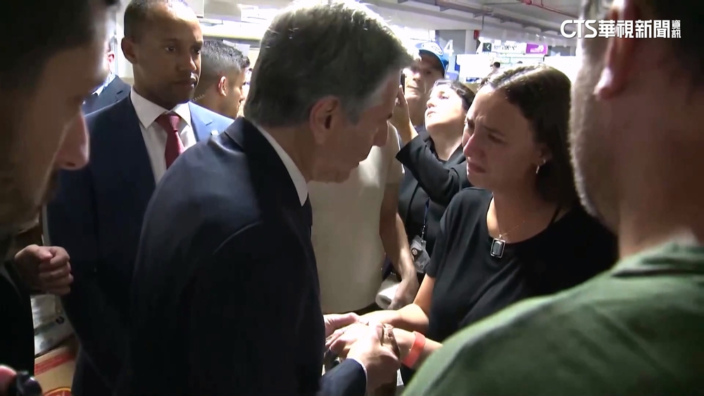 布林肯抵以色列　擁抱遭哈瑪斯襲擊倖存者