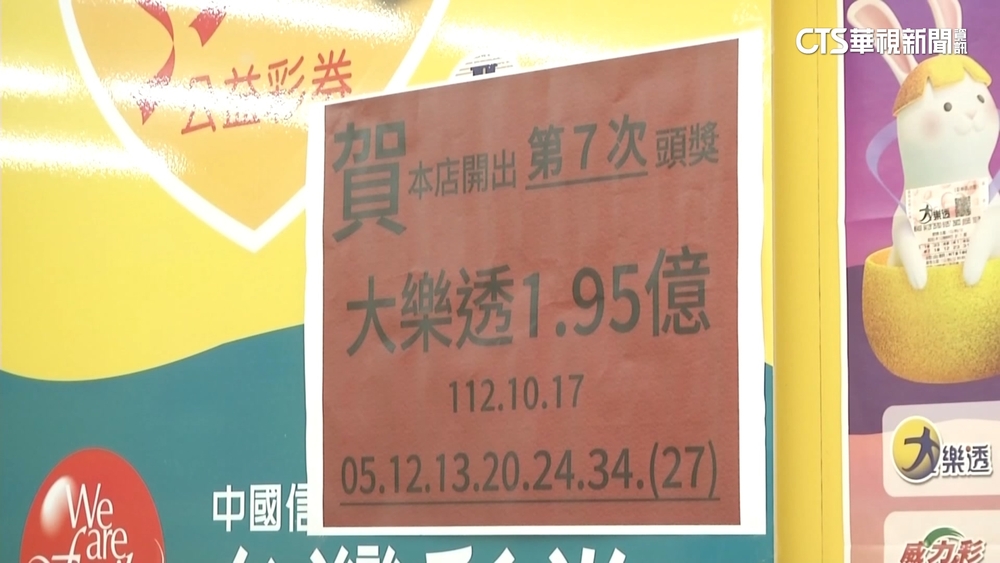 大樂透終結連6槓！　一注獨得　1.95億獎落旗山
